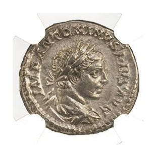 Elagabalus Roman Silver Denarius (AD 218-222) NGC
