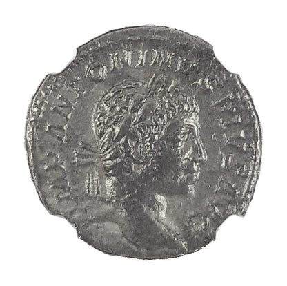 Elagabalus Roman Silver Denarius (AD 218-222) NGC