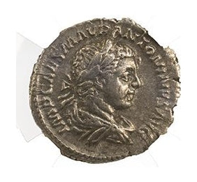 Elagabalus Roman Silver Denarius (AD 218-222) NGC