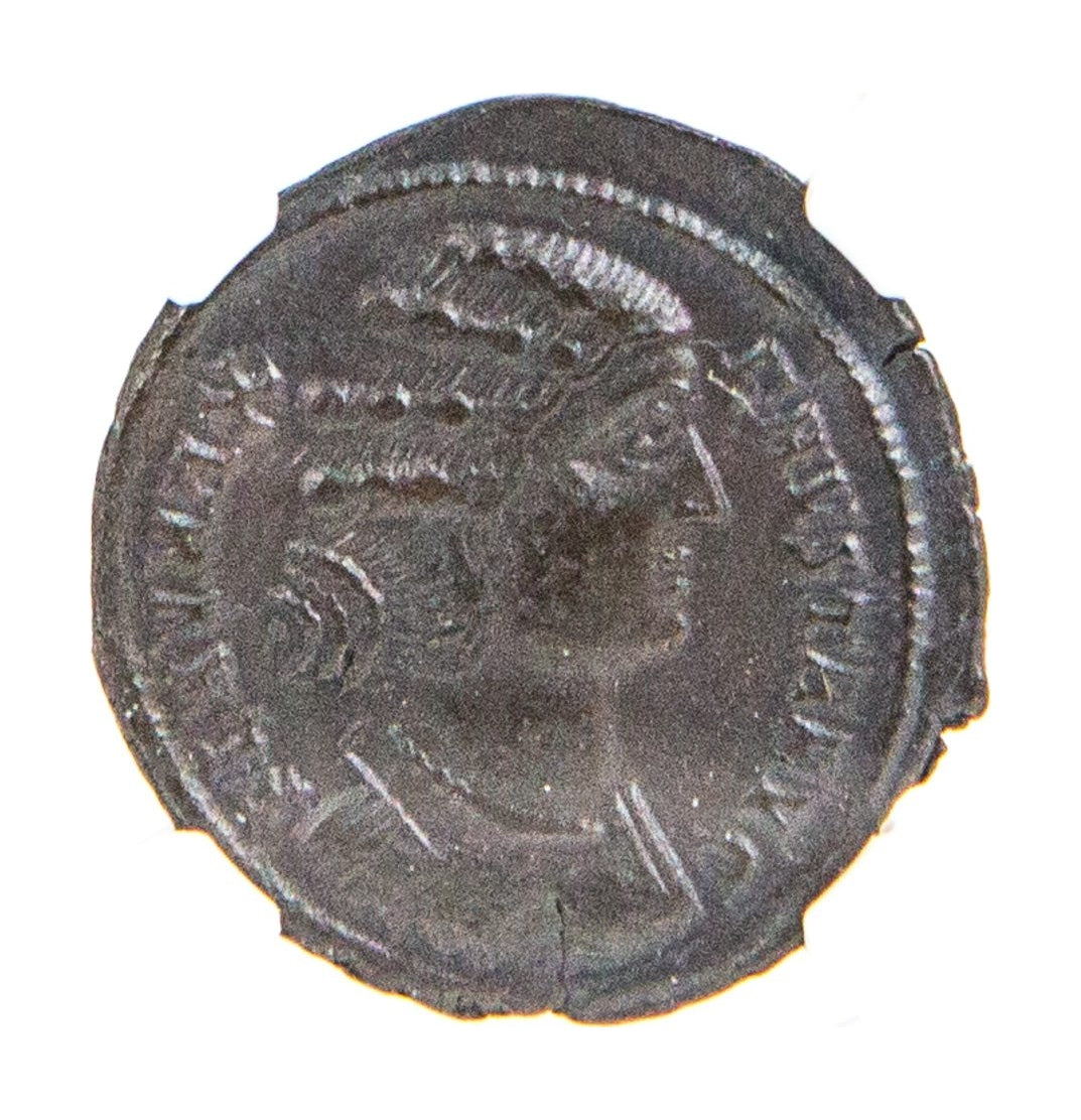 Roman Bronze AE3 Of Fausta (AD 307–326) NGC