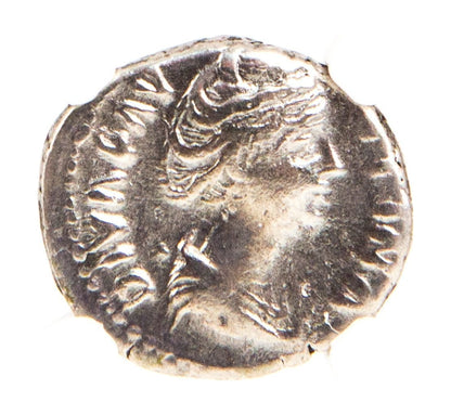 Faustina Sr. Roman Silver Denarius (AD 138-140) NGC