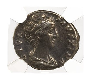Faustina Sr. Roman Silver Denarius (AD 138-140) NGC