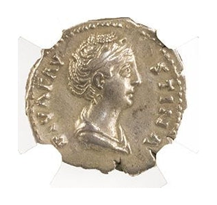 Faustina Sr. Roman Silver Denarius (AD 138-140) NGC