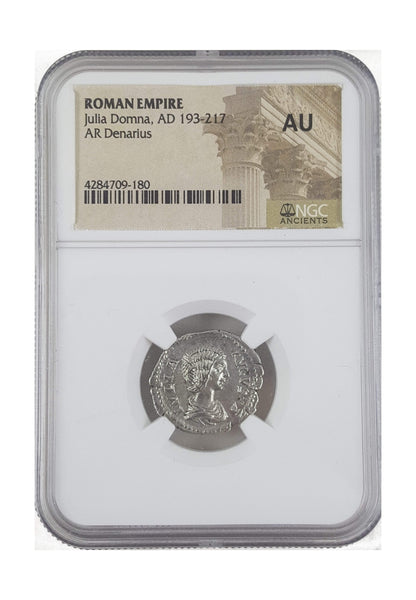 Julia Domna Roman Silver Denarius (AD 193-217) NGC