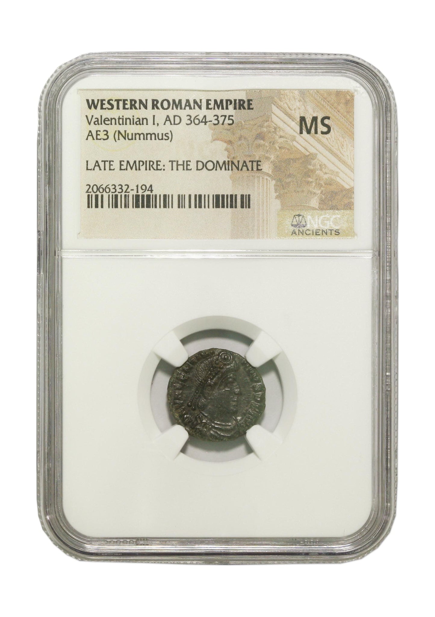 Valentinian I Roman AE (AD 364-375) NGC