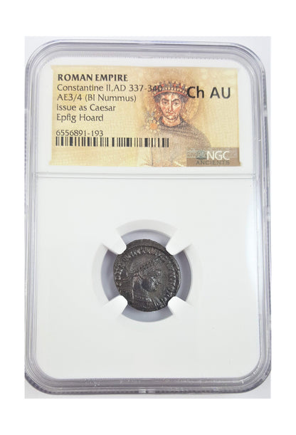 Constantine II Roman AE (AD 316-340) Epfig Hoard NGC