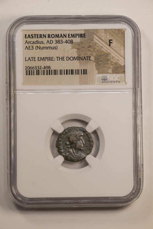 Arcadius Roman AE3 (AD 383-408) NGC