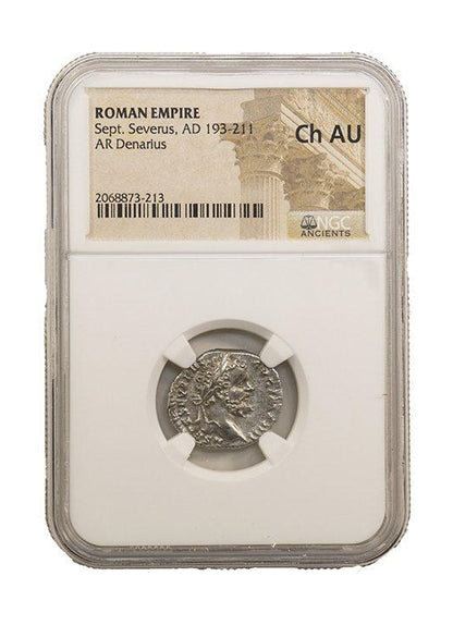 Septimius Severus Roman AR Denarius (AD 193-211) NGC