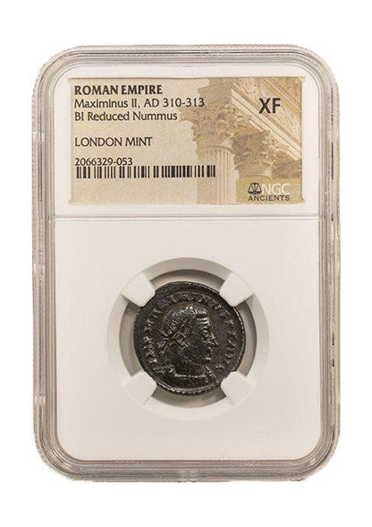 Maximinus II Roman AE (AD 311-313) NGC – London Mint