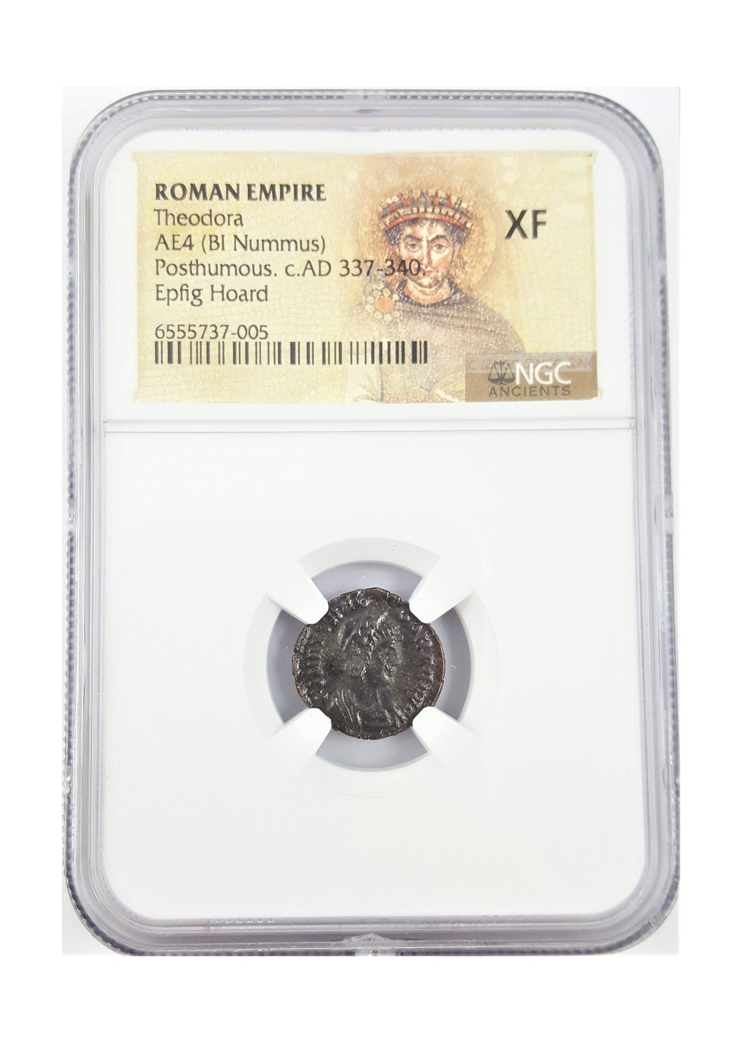 Flavia Maximiana Theodora Roman Bronze (Epfig Hoard) NGC
