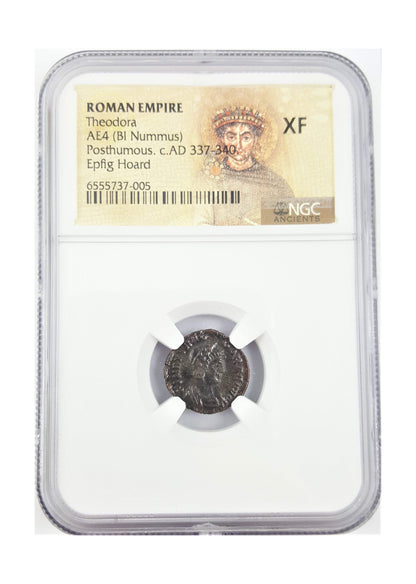 Flavia Maximiana Theodora Roman Bronze (Epfig Hoard) NGC