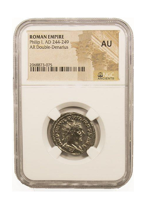 Philip I Roman Silver Antoninianus (AD 244-249) NGC