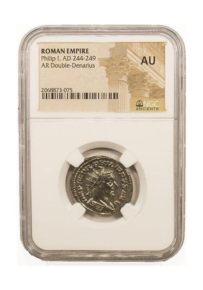 Philip I Roman Silver Antoninianus (AD 244-249) NGC