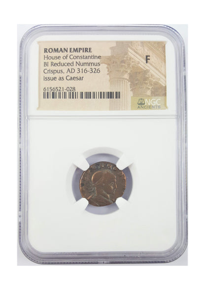 Crispus Roman AE (AD 304-326) NGC