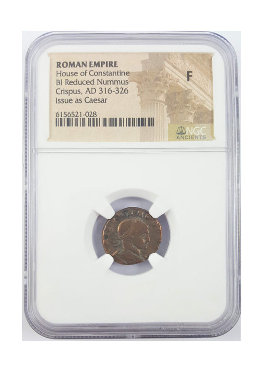 Crispus Roman AE (AD 304-326) NGC