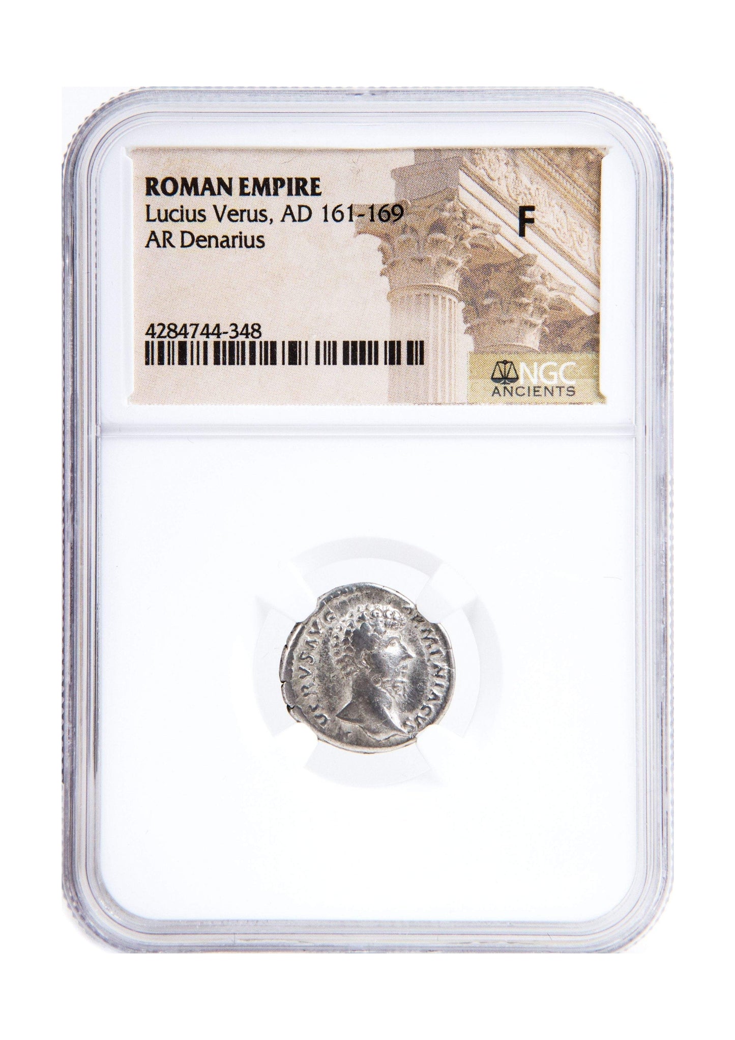 Lucius Verus Roman AR Denarius (NGC Certified Slab)