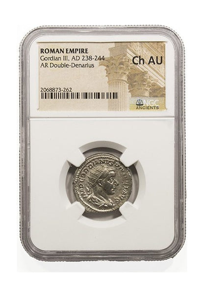 Gordian III Roman Silver Denarius (AD 238-244) NGC