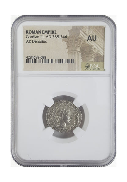Gordian III Roman Silver Denarius (AD 238-244) NGC