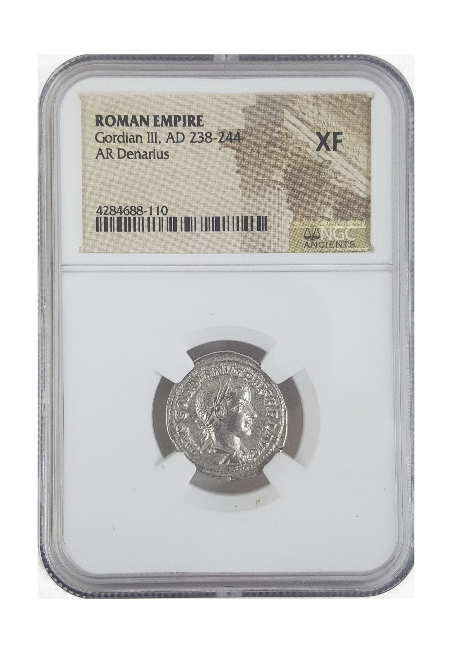 Gordian III Roman Silver Denarius (AD 238-244) NGC