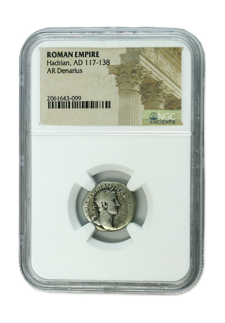 Hadrian Roman Silver Denarius (AD 117-138) NGC