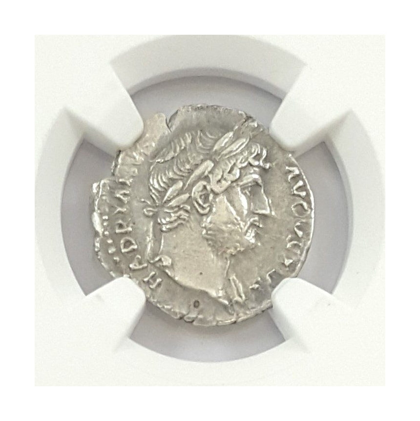 Hadrian Roman Silver Denarius (AD 117-138) NGC