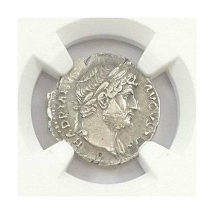 Hadrian Roman Silver Denarius (AD 117-138) NGC