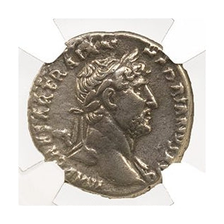 Hadrian Roman Silver Denarius (AD 117-138) NGC
