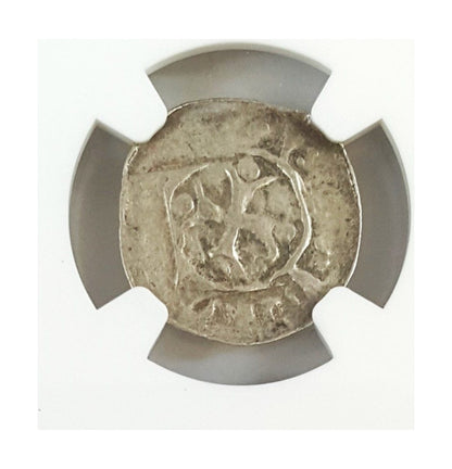 Austria “Right Hand of God” Heller (c. 1300) NGC