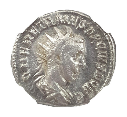 Roman Silver Antoninianus Of Herennius Etruscus (AD 251) NGC