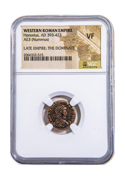 Honorius Roman AE (AD 393-423) NGC