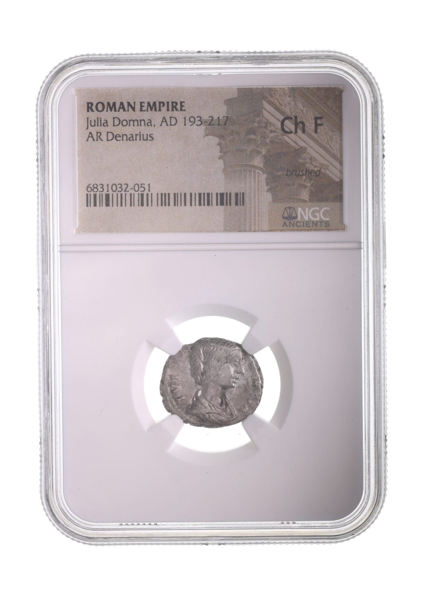 Julia Domna Roman Silver Denarius (AD 193-217) NGC