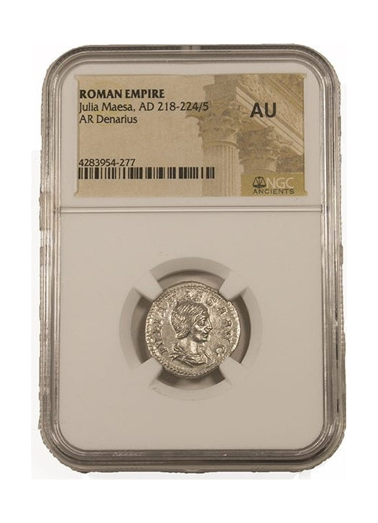 Julia Maesa Roman Silver Antoninianus (NGC Certified Slab)
