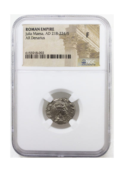 Julia Maesa Roman Silver Antoninianus (NGC Certified Slab)