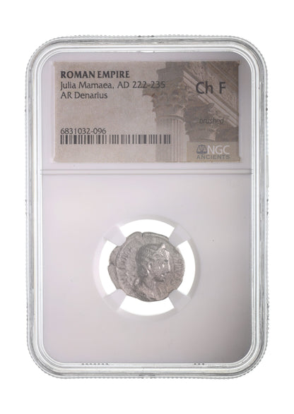 Roman Silver Denarius Of Julia Mamaea (Died AD 235) NGC
