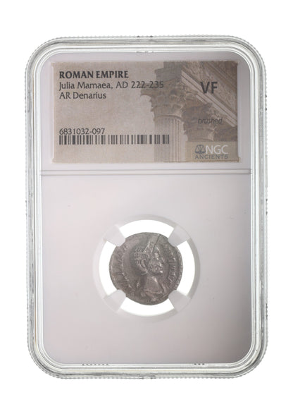 Roman Silver Denarius Of Julia Mamaea (Died AD 235) NGC