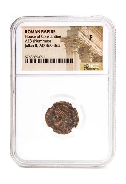 Julian II "The Apostate" Roman AE (As Augustus) (AD 361-363) NGC
