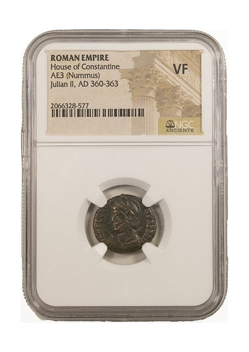 Julian II "The Apostate" Roman AE (As Augustus) (AD 361-363) NGC