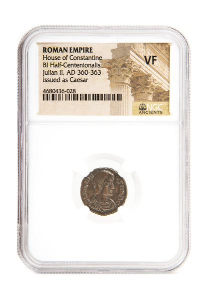 Julian II (as Caesar) Roman AE (AD 361–363) NGC