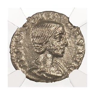 Julia Soaemias Roman Silver Antoninianus (NGC Certified Slab)