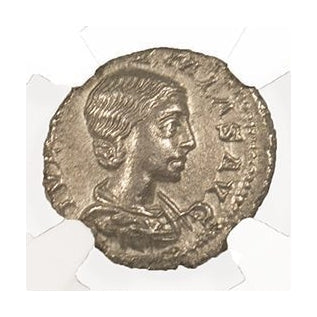 Julia Soaemias Roman Silver Antoninianus (NGC Certified Slab)