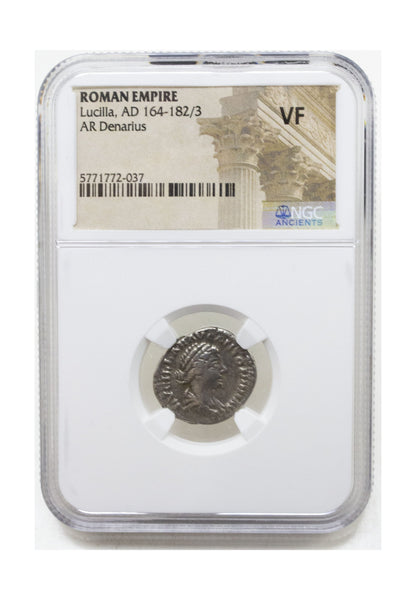 Lucilla Roman AR Denarius (NGC Slabbed) — Coins from the Movies