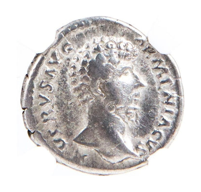 Lucius Verus Roman AR Denarius (NGC Certified Slab)