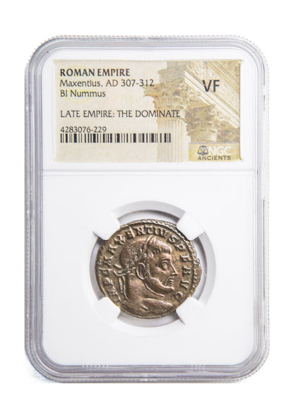 Maxentius Roman AE (AD 306-312) NGC