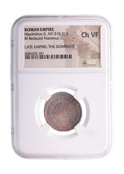 Maximinus II Roman AE (AD 311-313) NGC