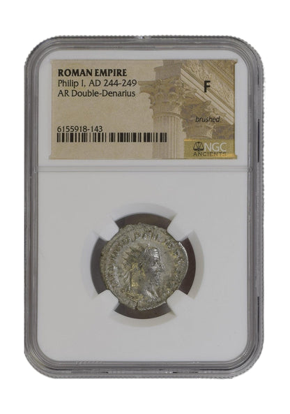 Philip I Roman Silver Antoninianus (AD 244-249) NGC