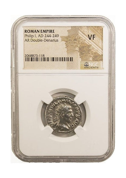 Philip I Roman Silver Antoninianus (AD 244-249) NGC