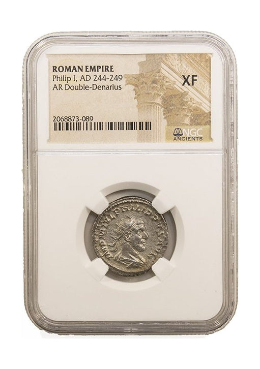 Philip I Roman Silver Antoninianus (AD 244-249) NGC