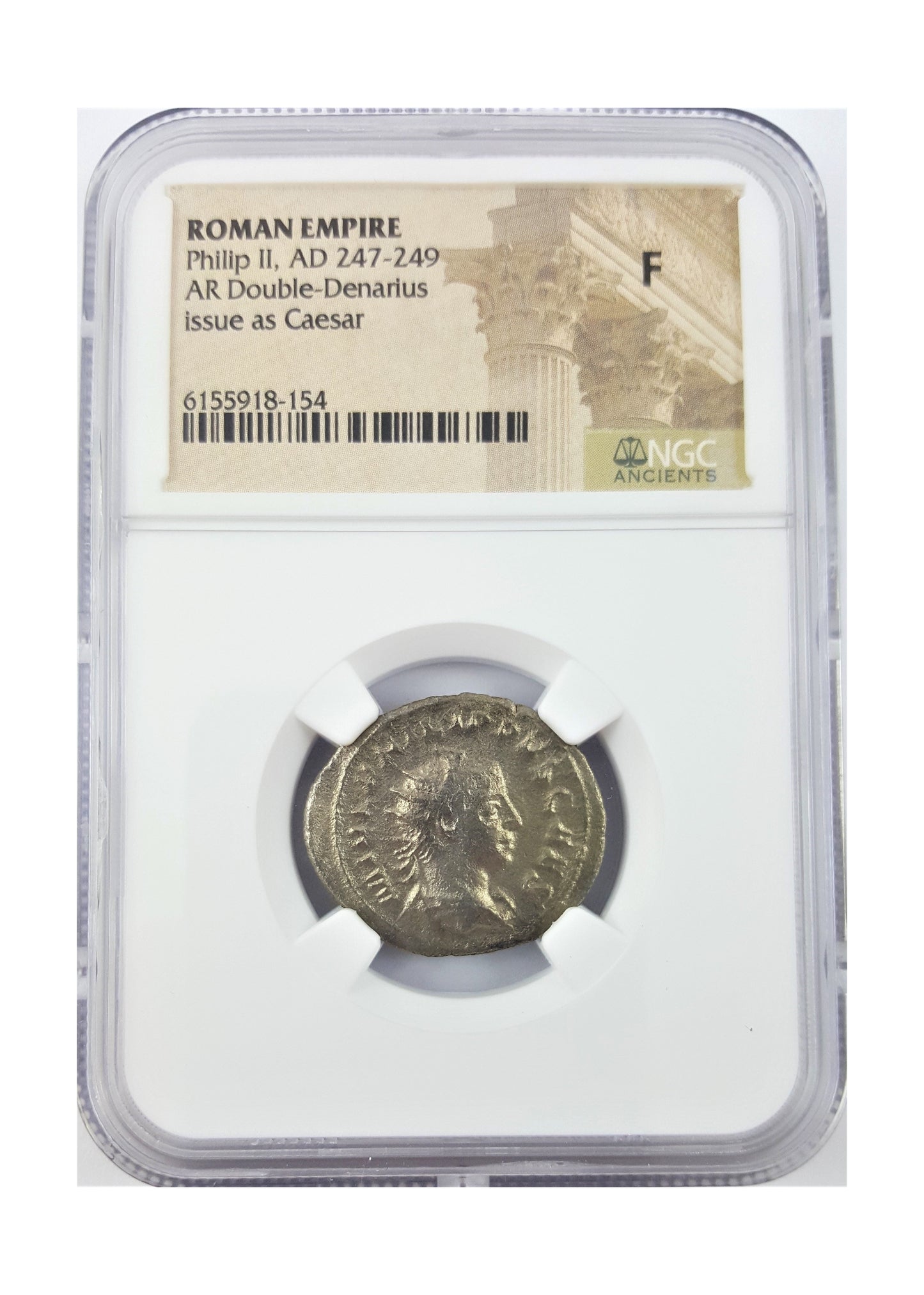 Philip II Roman Silver Antoninianus (AD 247-249) NGC