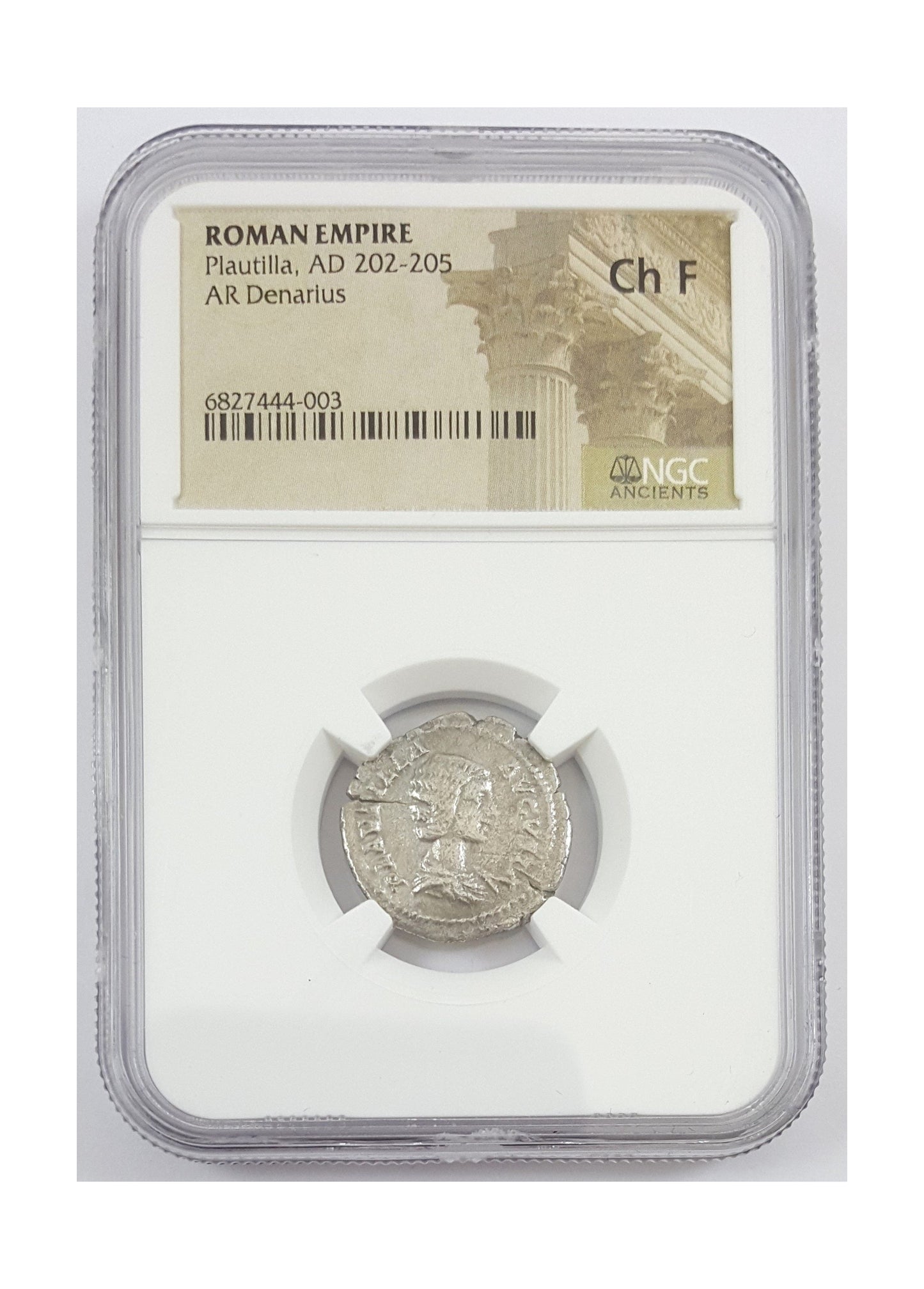 Plautilla Roman AR Antoninianus NGC Certified