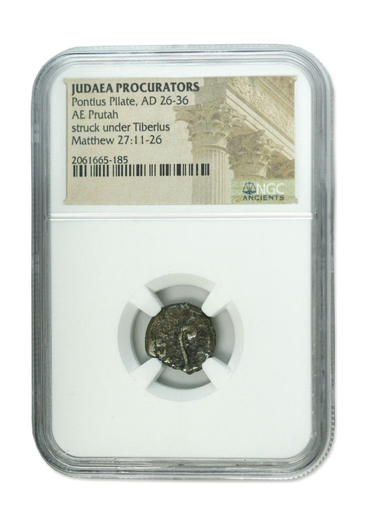 Pontius Pilate Judaea AE Prutah (AD 26-36) NGC